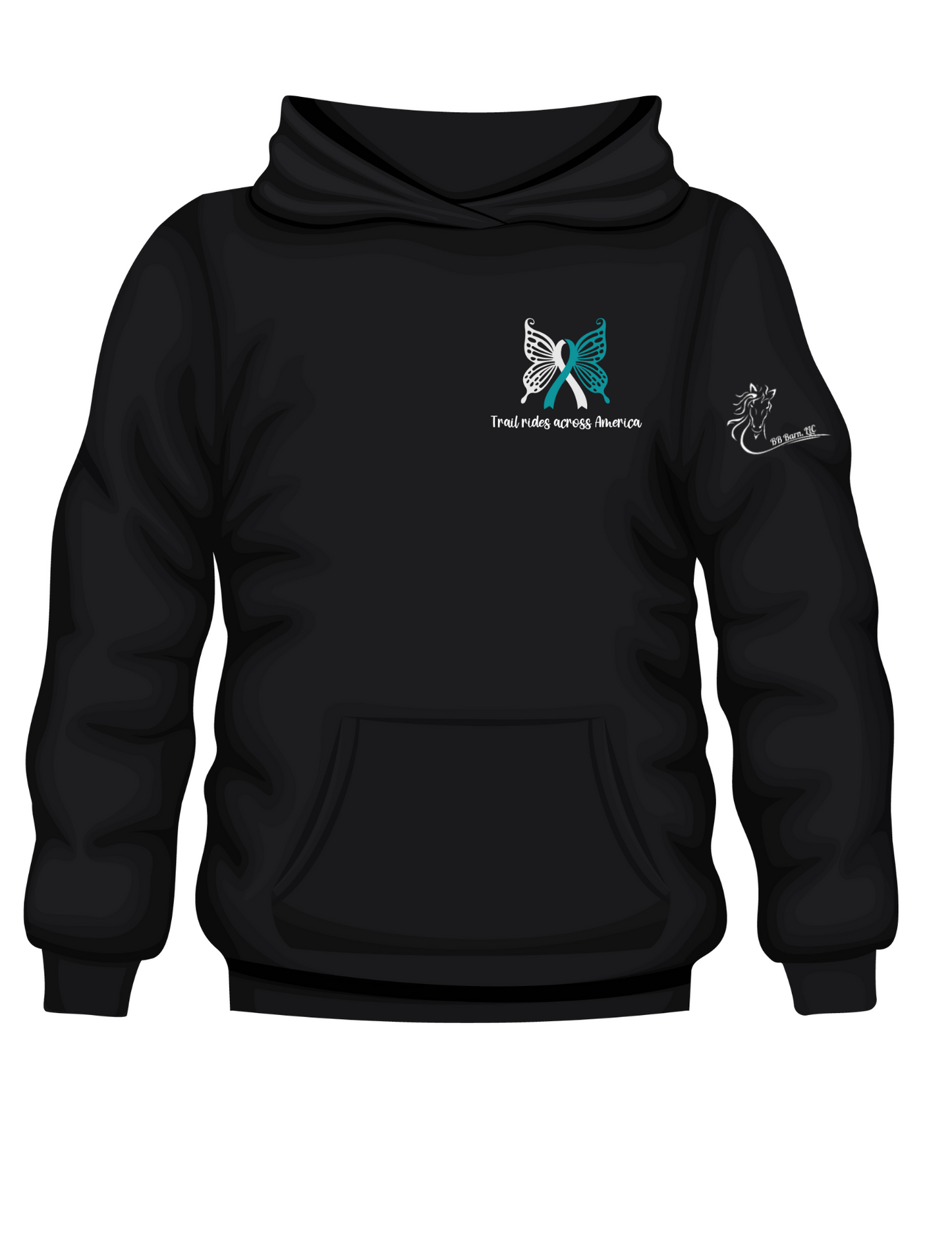 PTSD Trail Rides Across America - "Being Strong Is The Only Choice We Have" Hoodie