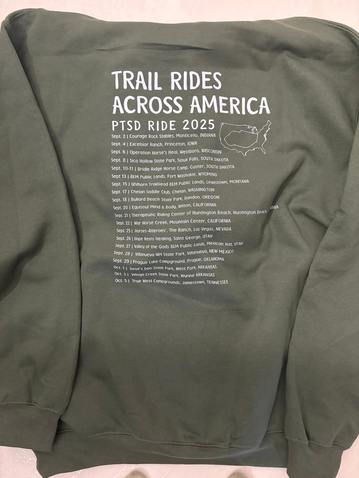 Trail Rides Across America 2025 Sweatshirt
