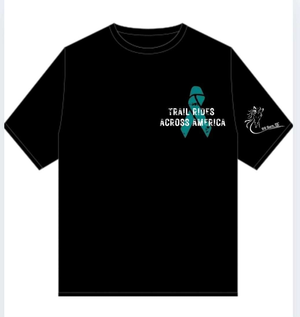 PTSD Trail Rides Across America - "Stronger Than My PTSD" Crewneck T-Shirt