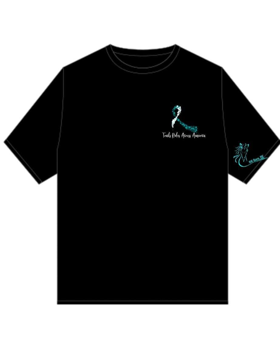 PTSD Trail Rides Across America - "I Am The Storm" Butterfly Crewneck T-Shirt