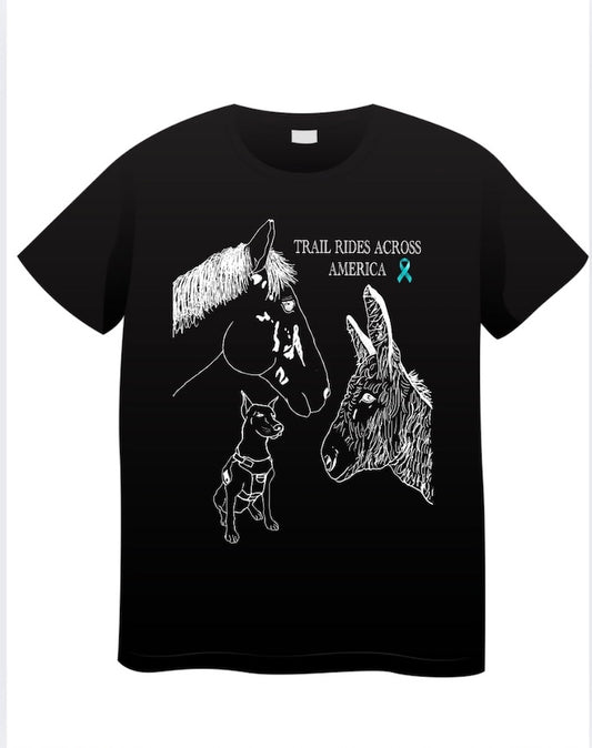 Trail Rides Across America 2025 Crewneck T-Shirt