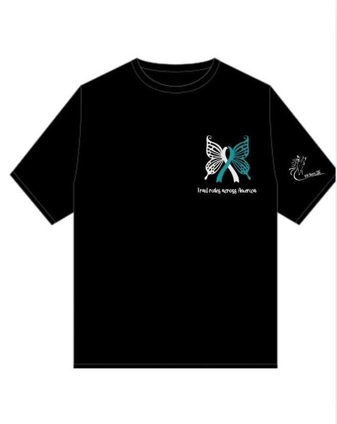 PTSD Trail Rides Across America - "Being Strong Is The Only Choice We Have" Crewneck T-Shirt