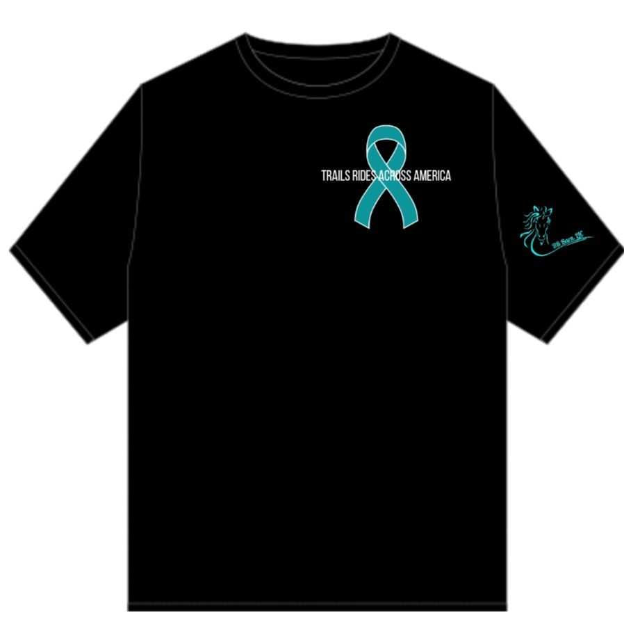 PTSD Trail Rides Across America - PTSD Warrior Crewneck T-Shirt