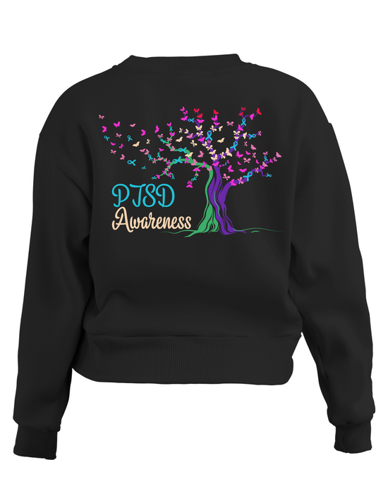 PTSD Trail Rides Across America - PTSD Awareness Tree Sweatshirt