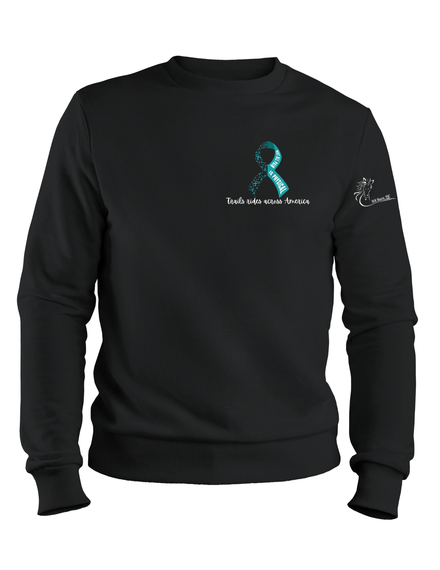 PTSD Trail Rides Across America - PTSD Awareness Tree Sweatshirt