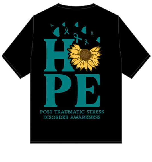 PTSD Trail Rides Across America - HOPE Crewneck T-Shirt